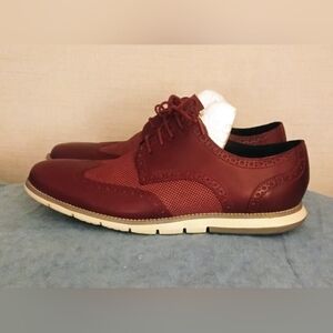 Cole Hahn Burgundy Oxford Shoes for Men